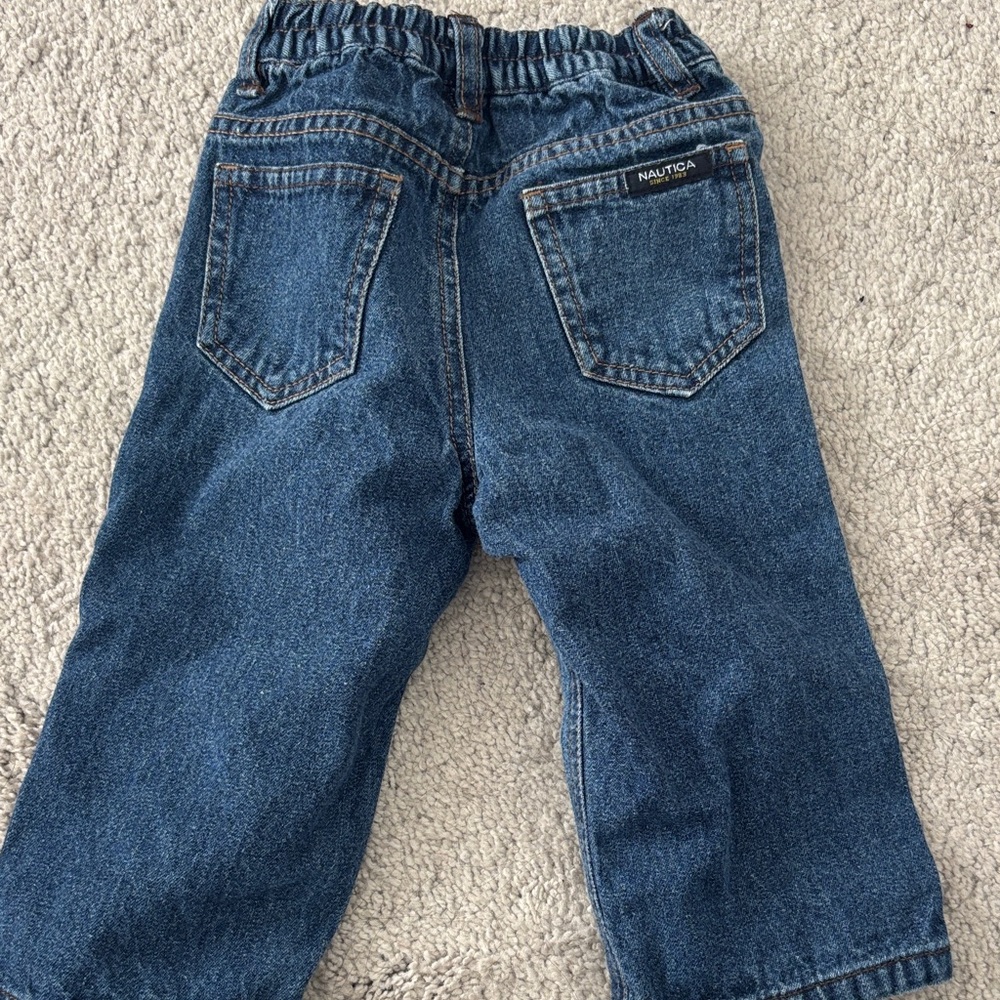 Nautica Kids Classic Blue Jeans with elastic waistband